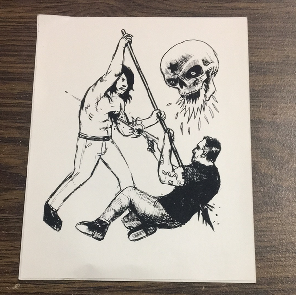 Henry and Glenn Fights Sticker