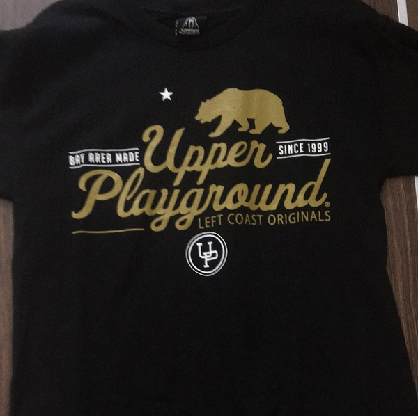 Upper Playground Small Black Logo T-shirt