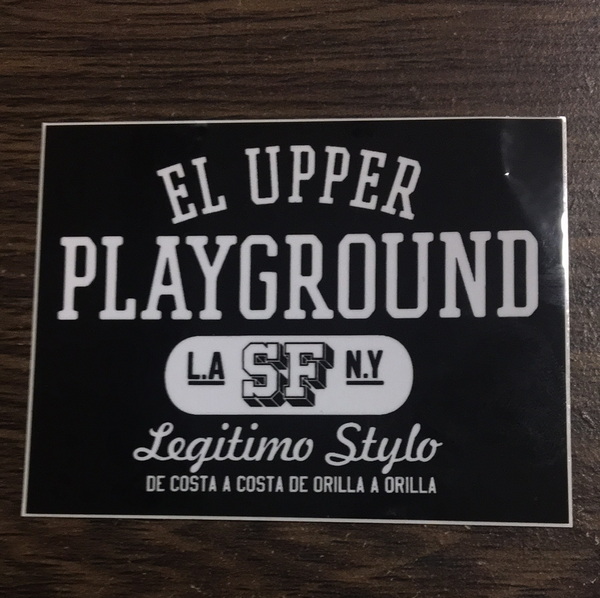 Upper Playground El Upper Sticker