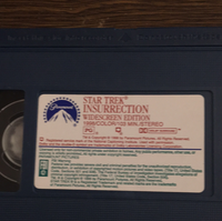Star Trek Insurrection VHS