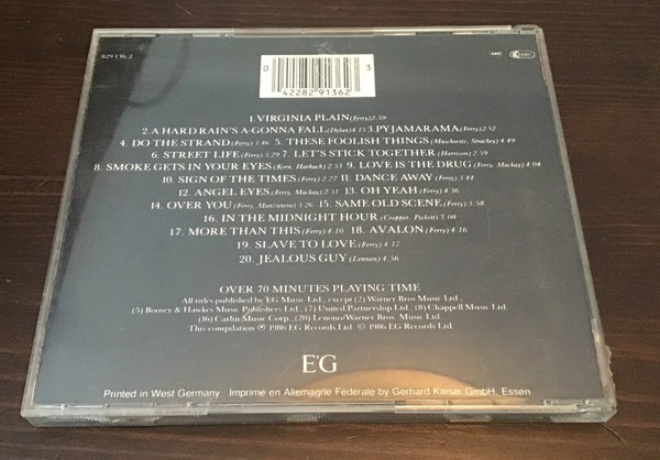 Bryan Ferry Roxy Music Street Life 20 Greatest Hits CD – Somos Gallery