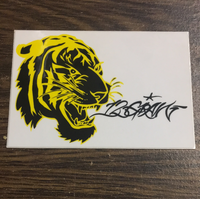 Sam Flores Tiger Sticker
