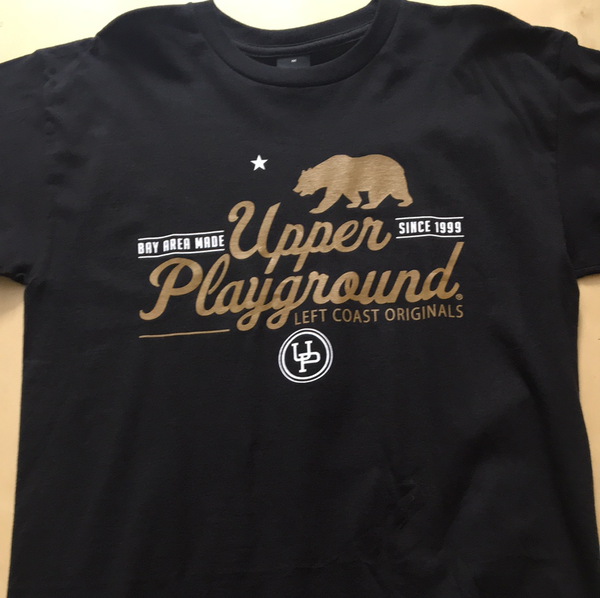 Upper Playground Medium Logo Black T-shirt