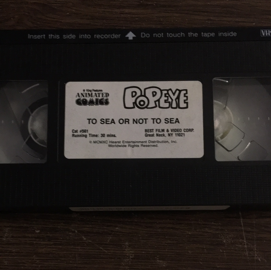 Popeye To Sea or Not to Sea VHS – Somos Gallery
