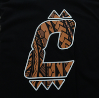 Cukui 2XL Tribal Logo Black T-shirt