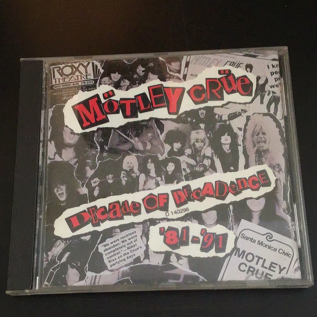 Motley Crue Decade of Decadence CD – Somos Gallery