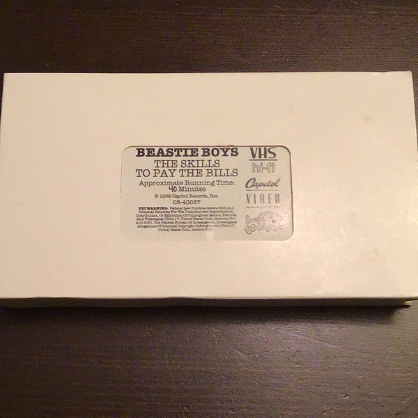 Beastie Boys The Skills to Pay the Bills VHS
